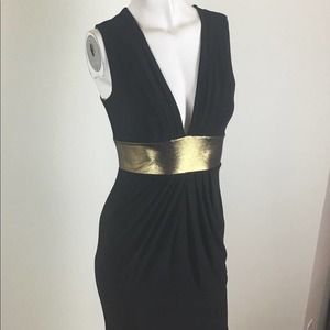 Forever 21 Black Halter Sleeveless Bodycon Dress